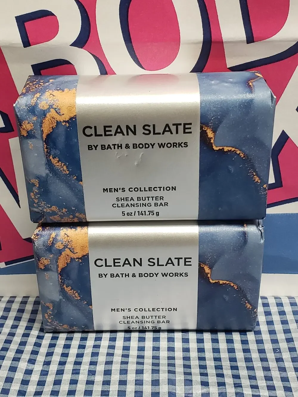 BBW Clean Slate Men's Collection Shea Butter Cleansing Bar Soap Set of 2